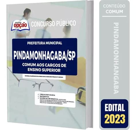 Apostila Pindamonhangaba Sp Cargos De Ensino Superior Mercadolivre