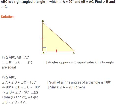 Ncert Solutions For Class 9 Maths Chapter 7 Triangles Ex 7 2