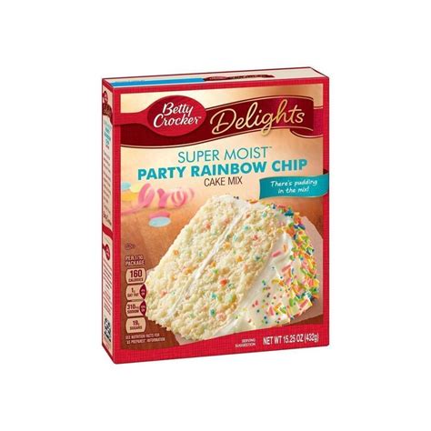 Betty Crocker Super Moist Party Rainbow Chip Cake Mix 432 G 699