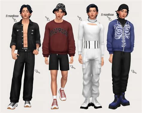 Get More From Casteru On Patreon Sims 4 Male Clothes Sims 4 Men