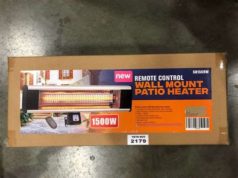 REMOTE CONTROL WALL MOUNT PATIO HEATER - Yorkton Auction Centre