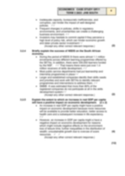 Solution Gr Econ Case Study Marking Guidelines Studypool