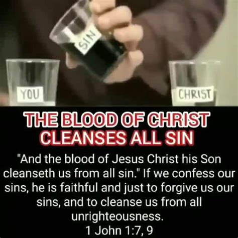 The Elood Of Christ Cleanses All Sin And The Blood Of Jesus Christ His