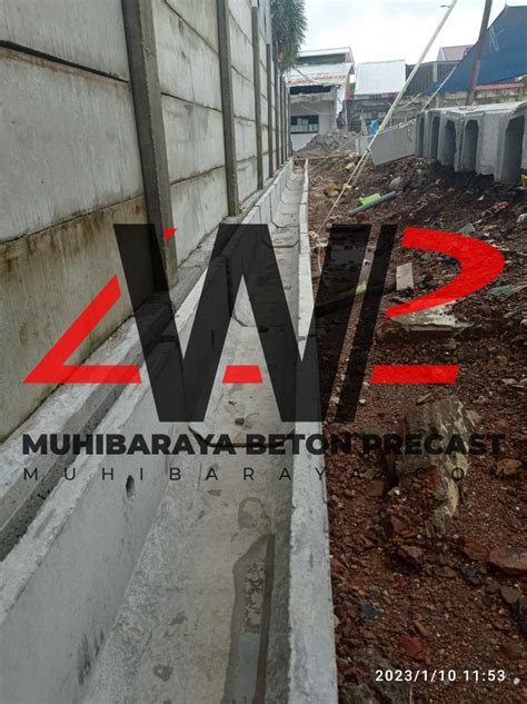 Saluran Drainase Beton Uditch Permeter Di Gowa Muhibaraya