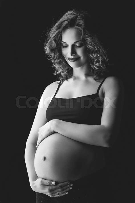 Beautiful Pregnant Woman Stock Image Colourbox