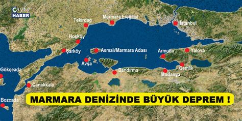 MARMARA BÖLGESİ NDE DEPREM MERKEZ ÜSSÜ MARMARA DENİZİ GEMLİK KÖRFEZİ