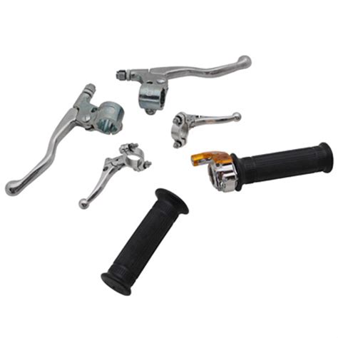 Kit Poign Es Leviers Mini Targa Metal Chrome Scooter Vente Mbk Pour