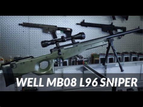 WELL MB08 The Airsoft L96 Sniper Rifle Review YouTube