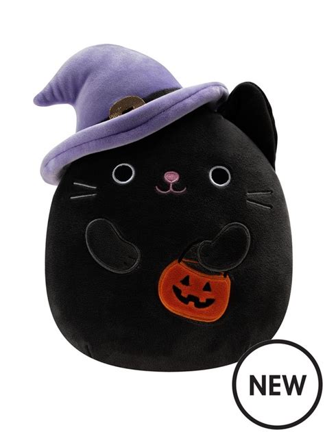 Squishmallows Halloween Squishmallow Black Cat W Witch Hat