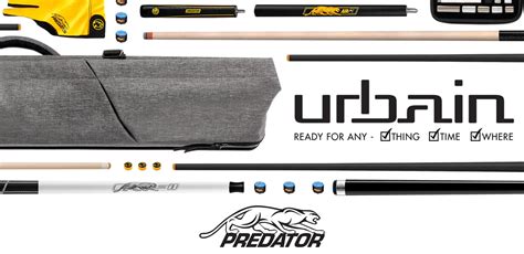 Predator Urbain Houndstooth Top Hard Pool Cue Case 3x5 FCI Billiards