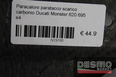 Paracalore Paratacco Scarico Carbonio Ducati Monster 620 695 S4 Desmo