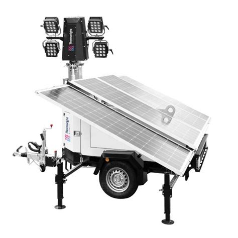 8.5M LED Solar Tower 1500kg For Hire | Thermaright