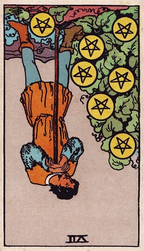 Seven Of Pentacles Reversed In Life Love More