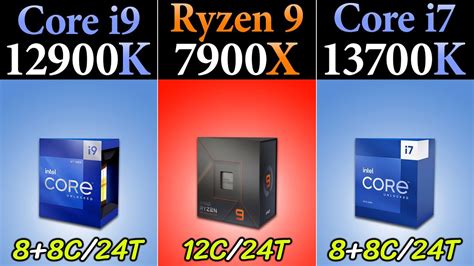 I9 12900k Vs R9 7900x Vs I7 13700k Rtx 3080 And Rtx 3060 How Much Performance Difference