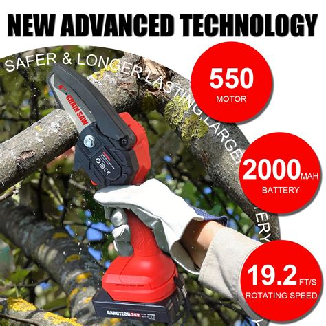 Snapklik Gardtech Mini Chainsaw Inch Cordless Battery Operated