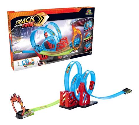 Pista Looping Fire Infantil Tipo Hotwheels C Carrinho Menino Frete Gr Tis