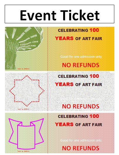 10+ Event Ticket Templates | Free Word Templates