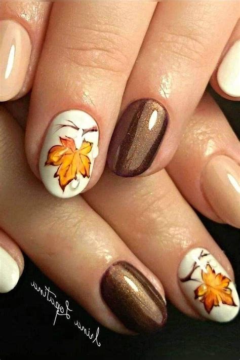 50 Best Fall Leaf Nails Design Artofit