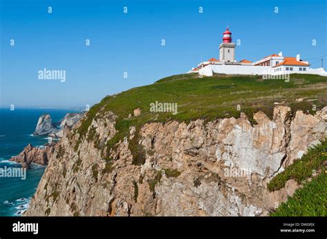 Lighthouse, Cabo da Roca Stock Photo - Alamy