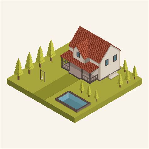 Isometric House Vector Vector Art At Vecteezy