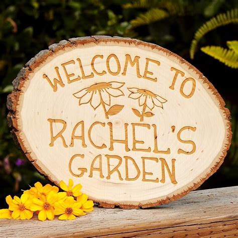 Personalized Wooden Garden Signs