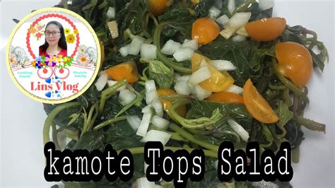 How To Make Talbos Ng Kamote Salad Health Benefitslins Vlog Recipe Youtube