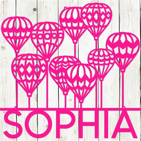 Hot Air Balloon Sign Etsy