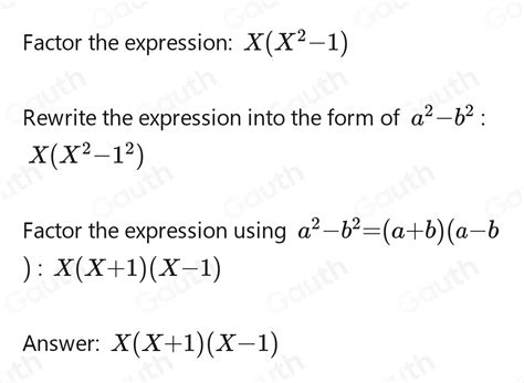 Solved Factorise Fully X X Algebra