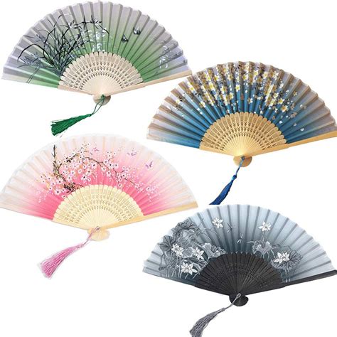 Abanico de colores Japonés Calidad Premium Ondine Collection