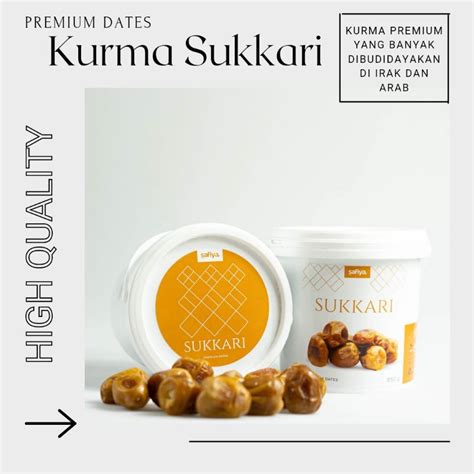 Jual Kurma Sukari Ember Al Qassim 850gr Kemasan Ember Premium Safiya