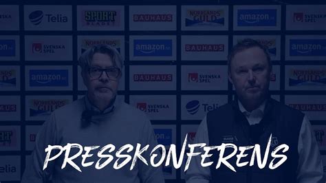 Presskonferens Efter Leksands If Timr Ik Youtube