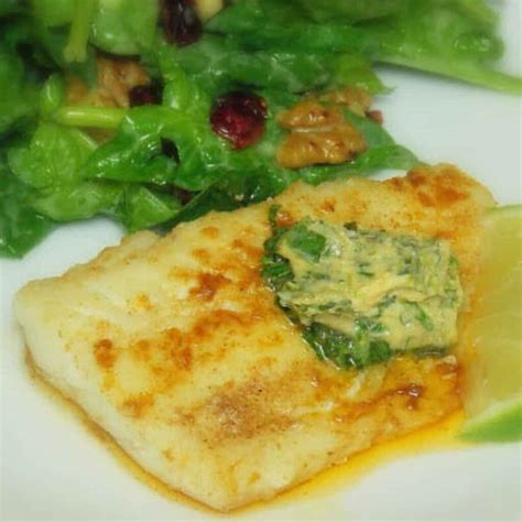 Skillet Cod With Cilantro Lime Butter