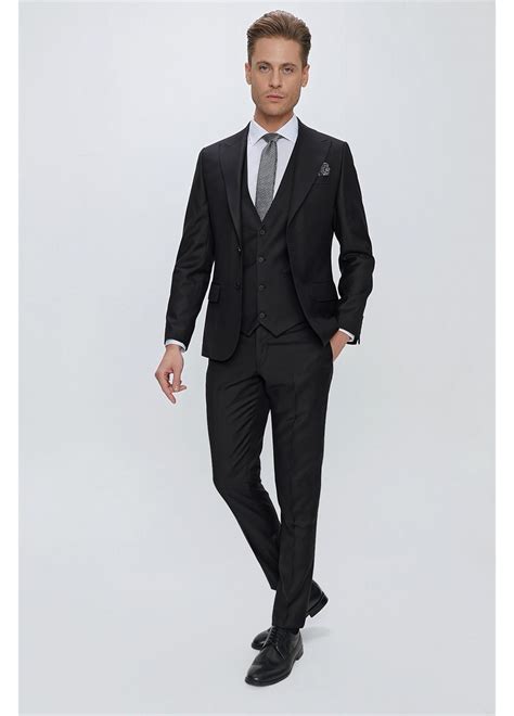 Tk 870 Slim Fit Gri Klasik Takım Elbise Takım Elbise Efor Giyim