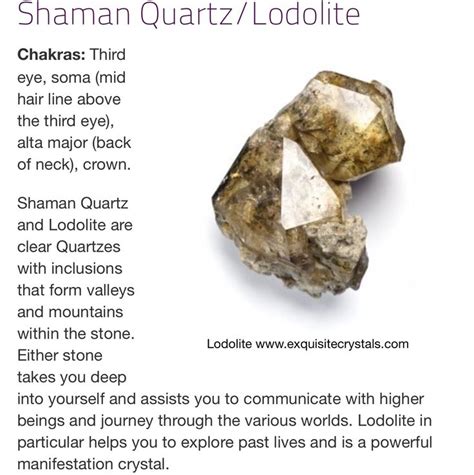 Shaman Quartz Lodolite Crystals Healing Properties Meditation