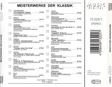 Release Meisterwerke Der Klassik Tr Umerei By Various Artists