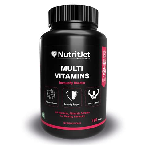 Nutritjet Multivitamins For Men And Women With 43 Essential Vitamins Minerals And Herbs