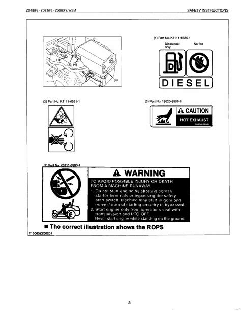 Kubota ZD21F Zero Turn Mower Service Repair Workshop Manual