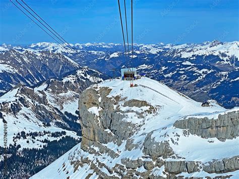 The Bottom Station Of The Cable Car Col Du Pillon Scex Rouge On The