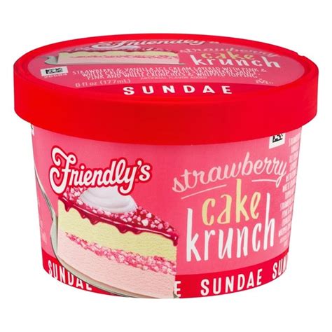 Friendly S Sundae Strawberry Cake Krunch Oz Instacart