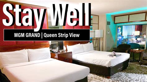 Mgm Grand Stay Well Queen Strip View Youtube