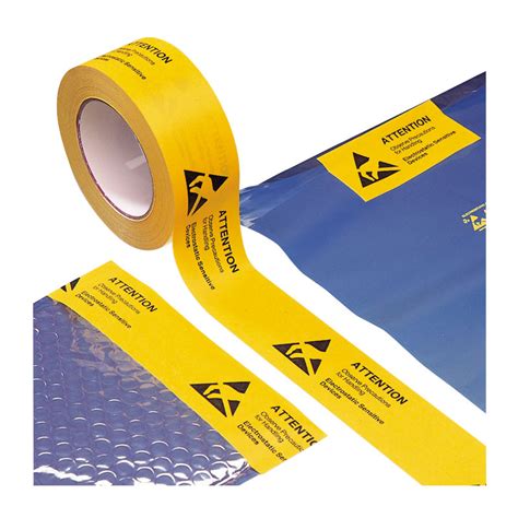 Packing tape with ESD symbol - Quaser srl