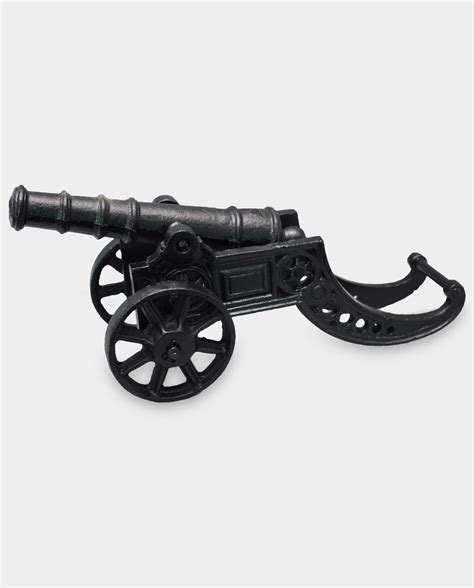 Large Cast Iron Sculpture Cannon