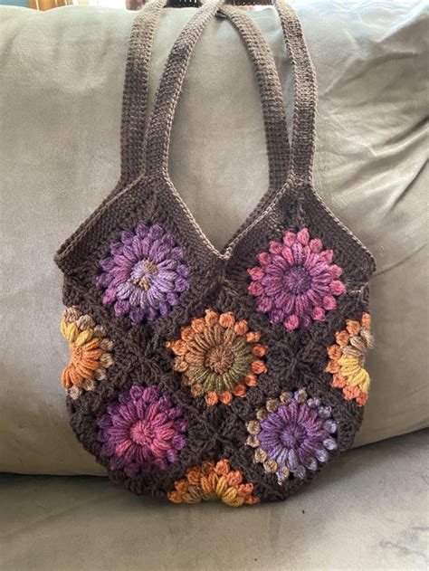 Sunburst Granny Square Bag Crochet