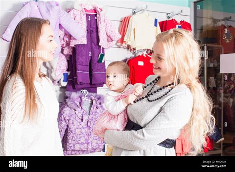 Winter apparel shop Stock Photo - Alamy