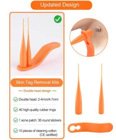 Skin Tag Removal Device Kit for Small to Large Skin Tags (2mm to 7mm) - 2-in-1 Remover Tool with ...