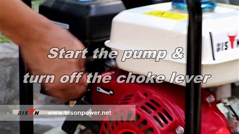 How To Start Water Pump Gasoline Water Pump Operation YouTube