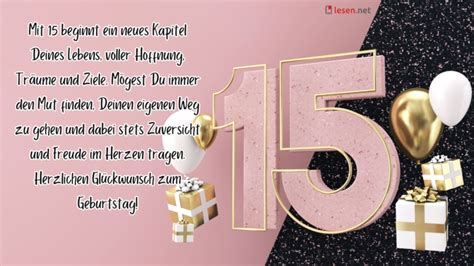 Glückwünsche Zum 15 Geburtstag 90 Sprüche Tipps