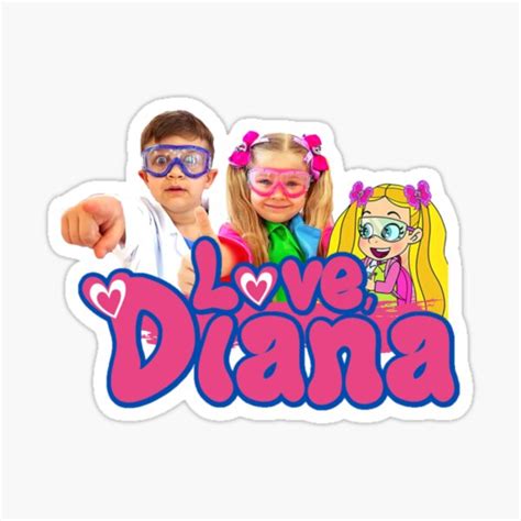 "Kids Diana Show , Cute Diana and Roma" Sticker for Sale by ducany | Redbubble