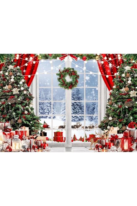 Lycgs X Ft Christmas Backdrop Christmas Window Backdrop For