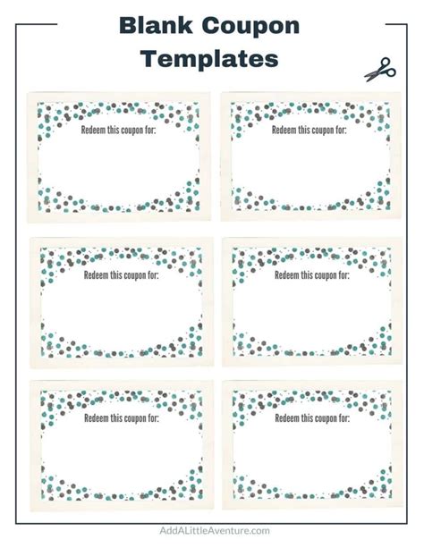 Free Printable Blank Coupon Templates